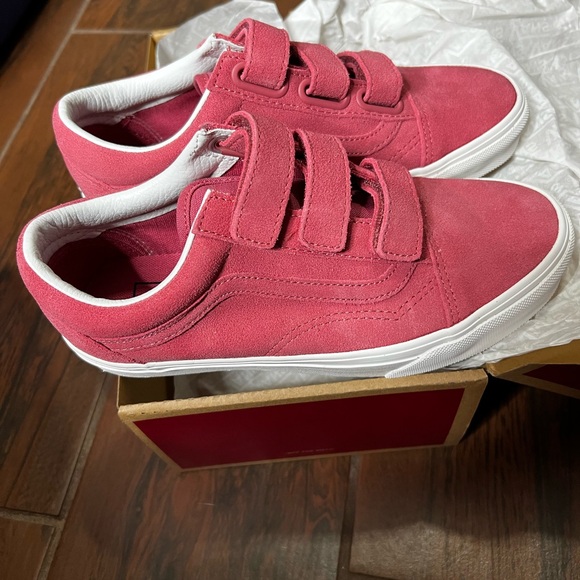 Vans Old Skool V pink trainers Women’s Size 7 - Picture 1 of 5